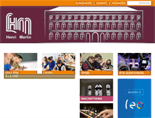 Tablet Screenshot of lyceehenrimartin.fr